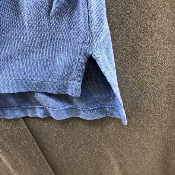 VTG Polo Ralph Lauren Polo Shirt Mens L Light Blue Short Sleeve Pony Logo Cotton - Picture 6 of 10